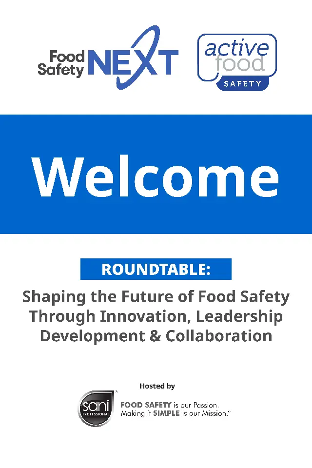 Roundtable: Shaping the Future of Food Safety Through Innovation, Leadership Development & Collaboration