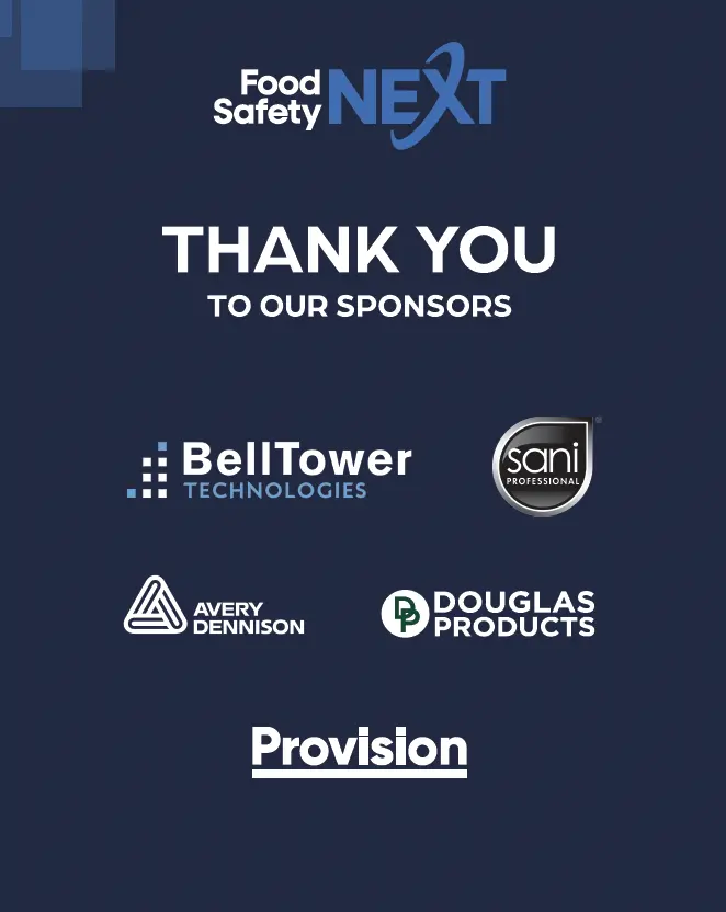 Thank you to our sponsors: BellTower Technologies, Sani Professional, Avery Dennison, Douglas Products, and Provision